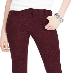 Banana Republic Jacquard Sloan ankle pants.